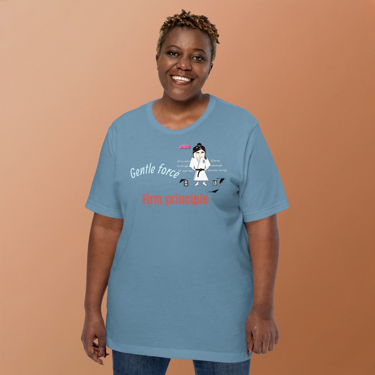 レディ柔道テーマTシャツ – 快適な格闘技グラフィックTシャツ | FunWearCode