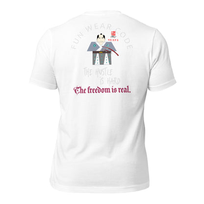 本格ユニセックス 格闘技Tシャツ - ヴィンテージスタイル サムライグラフィックTシャツ | FunWearCode