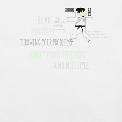 本格柔道テーマTシャツ - 楽しい格闘技グラフィックTシャツ | FunWearCode