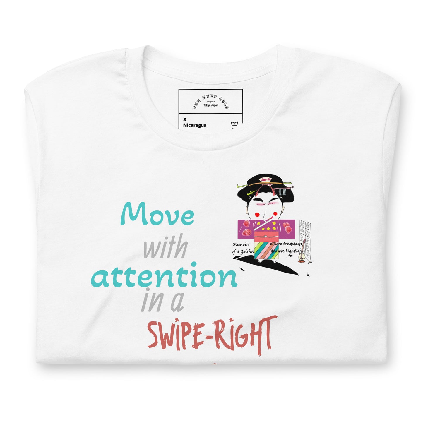 ユニセックス ファン ゲイシャ Tシャツ - ヴィンテージ ジャパニーズ アイコニック Tシャツ | FunWearCode