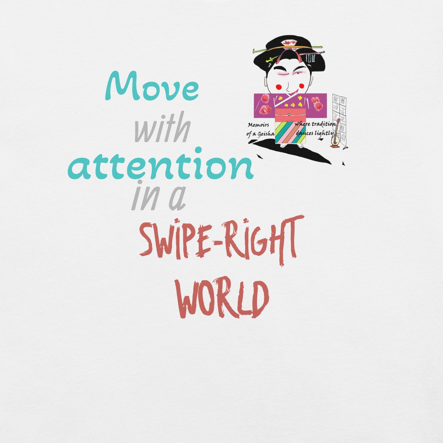 ユニセックス ファン ゲイシャ Tシャツ - ヴィンテージ ジャパニーズ アイコニック Tシャツ | FunWearCode