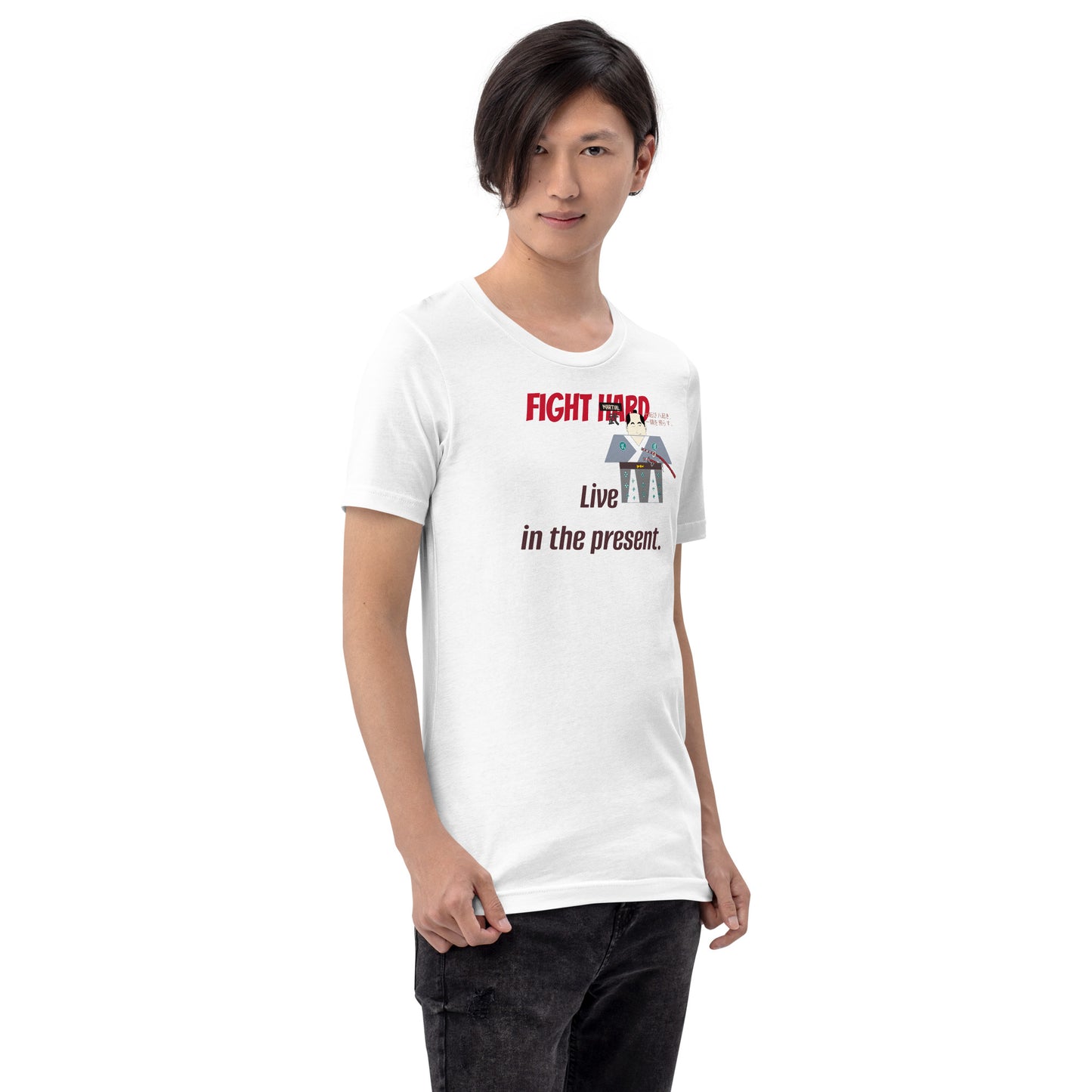 本格ユニセックス 格闘技Tシャツ - ヴィンテージスタイル サムライグラフィックTシャツ | FunWearCode