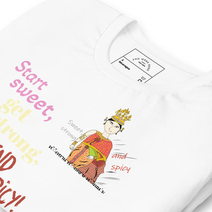 楽しいソフトスタイルTシャツ - 遊び心のあるタイ人女性のグラフィックTシャツ | FunWearCode