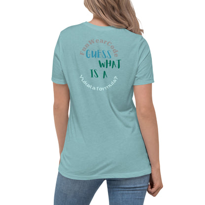 レディース リラックス浴衣Tシャツ - 柔らかくスレンダーな和風Tシャツ | FunWearCode
