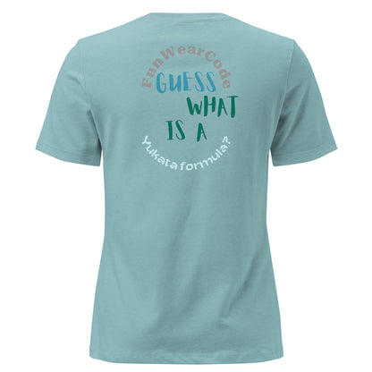 レディース リラックス浴衣Tシャツ - 柔らかくスレンダーな和風Tシャツ | FunWearCode