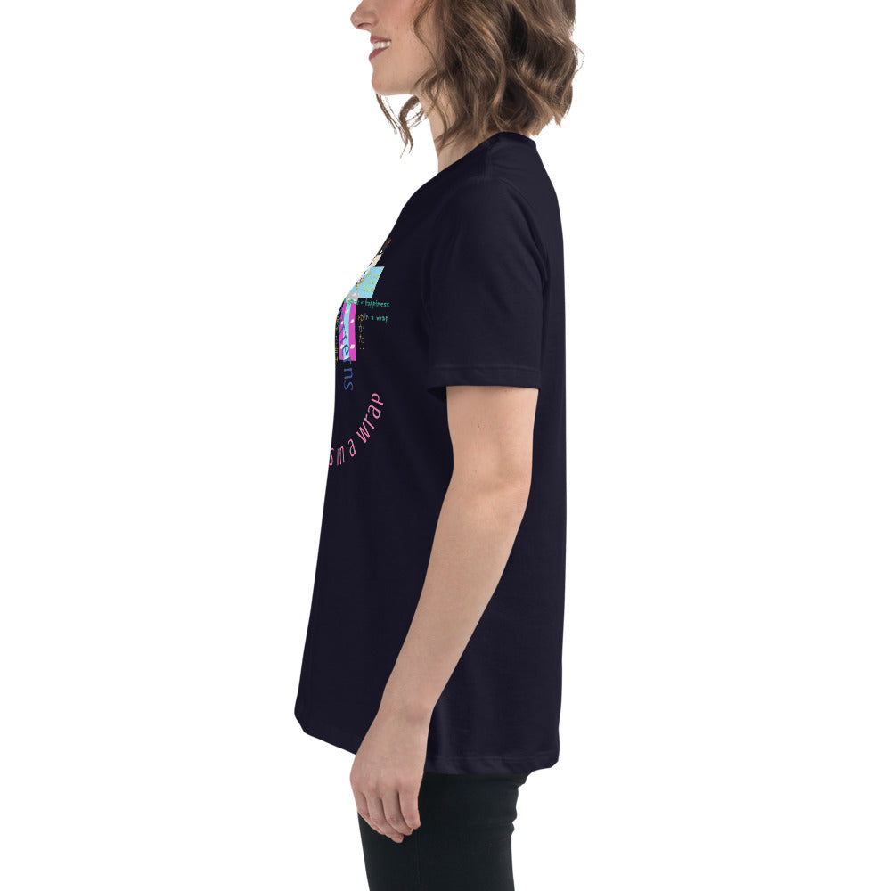 レディース リラックス浴衣Tシャツ - 柔らかくスレンダーな和風Tシャツ | FunWearCode