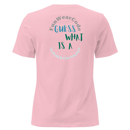 レディース リラックス浴衣Tシャツ - 柔らかくスレンダーな和風Tシャツ | FunWearCode