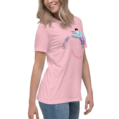 レディース リラックス浴衣Tシャツ - 柔らかくスレンダーな和風Tシャツ | FunWearCode