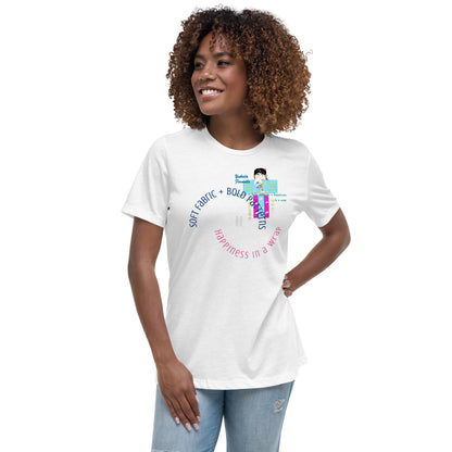 レディース リラックス浴衣Tシャツ - 柔らかくスレンダーな和風Tシャツ | FunWearCode